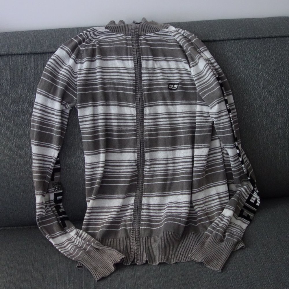Diesel 55 DSL Optiisziyca Teknologie Light Material Zip Up Sweater Size M